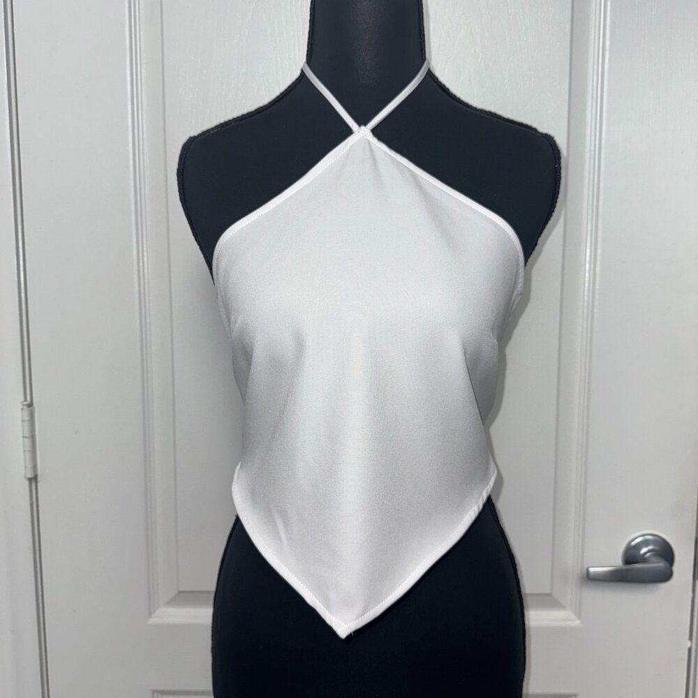 H&M Divided White Handkerchief Top – Size Medium